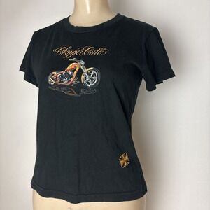 Vintage Y2K West Coast Choppers Junior Shirt M 7/9 Motorcycle baby tee USA made
